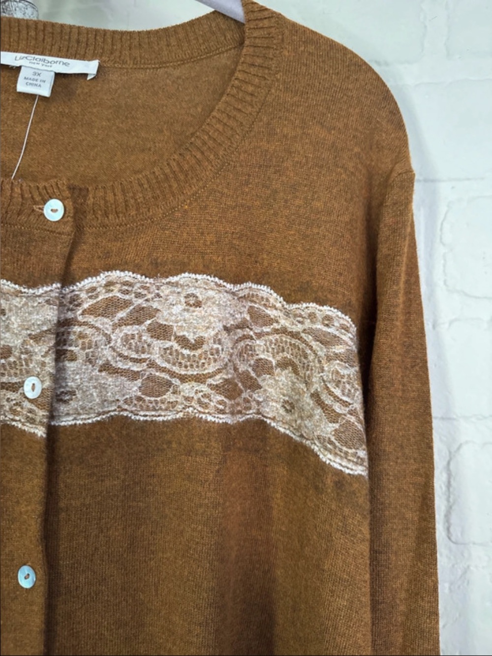 Liz Claiborne cardigan knit sweater new - Picture 4 of 4